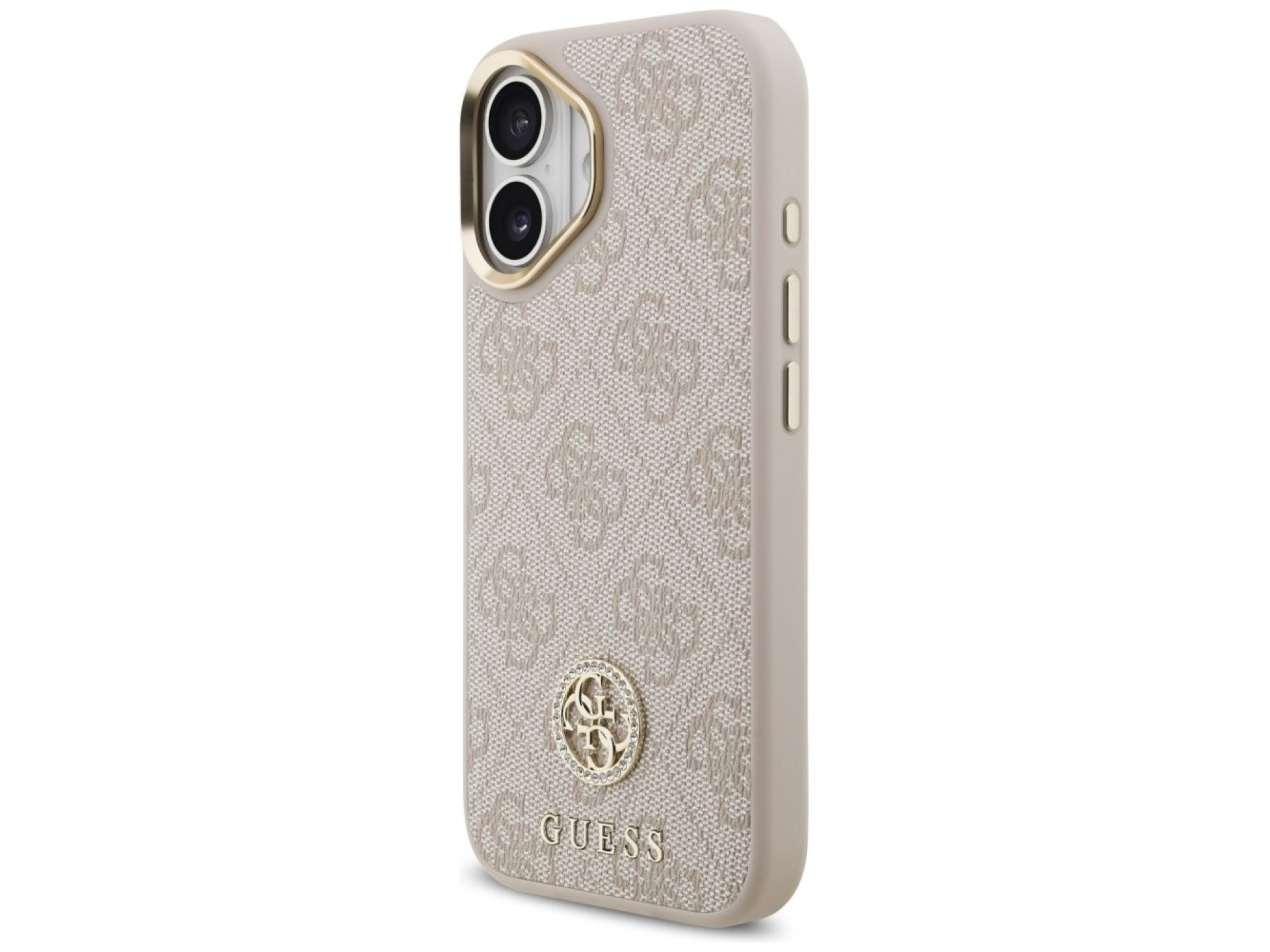 Guess 4G Strass Logo MagSafe Case for iPhone 17 - Pink