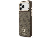 Capa Guess 4G Strass Logo MagSafe para iPhone 17 Pro Max - Marrom Capa Guess 4G Strass Logo MagSafe para iPhone 17 Pro Max - Marrom