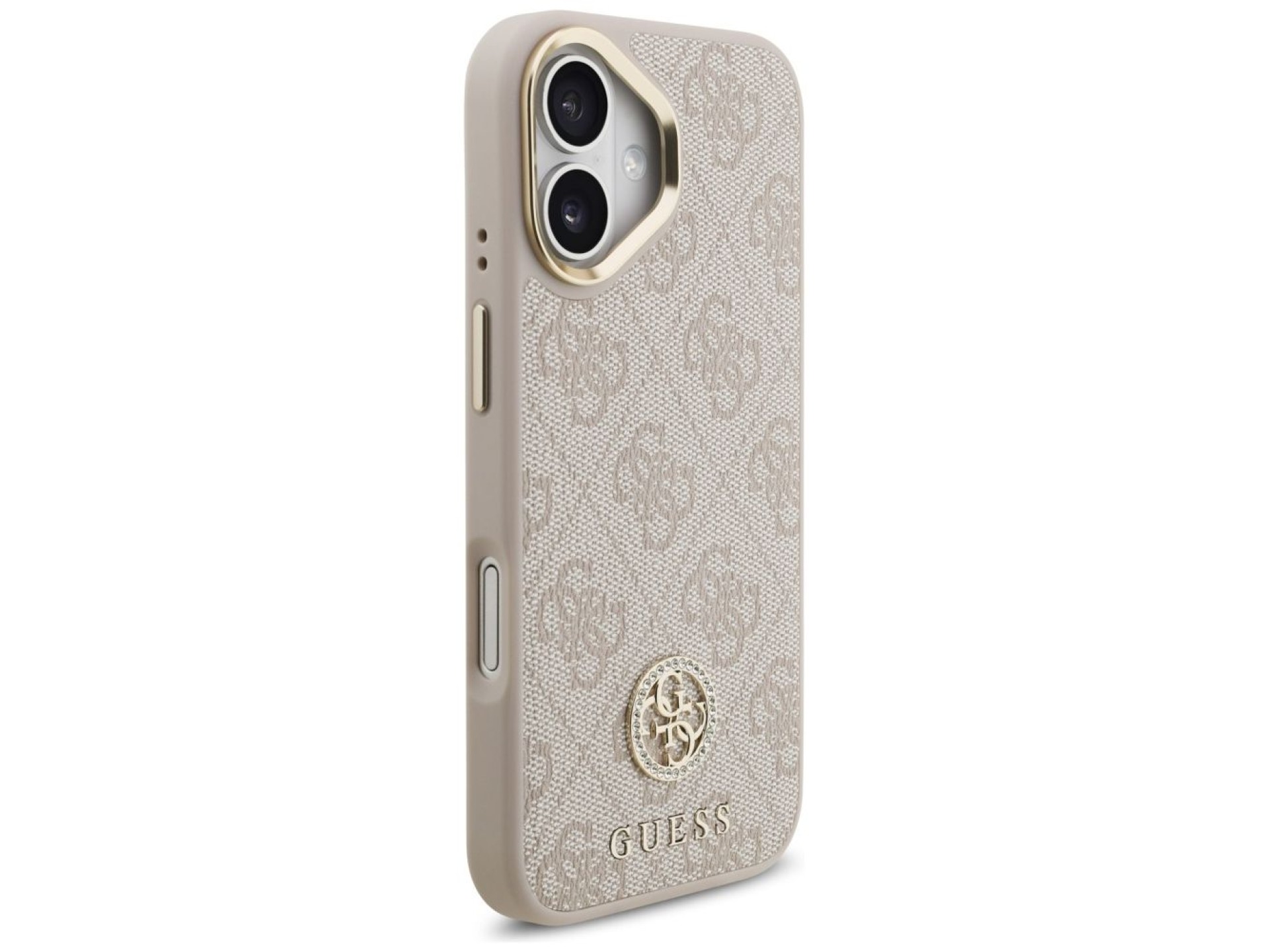 Guess 4G Strass Logo MagSafe Case for iPhone 17 - Pink