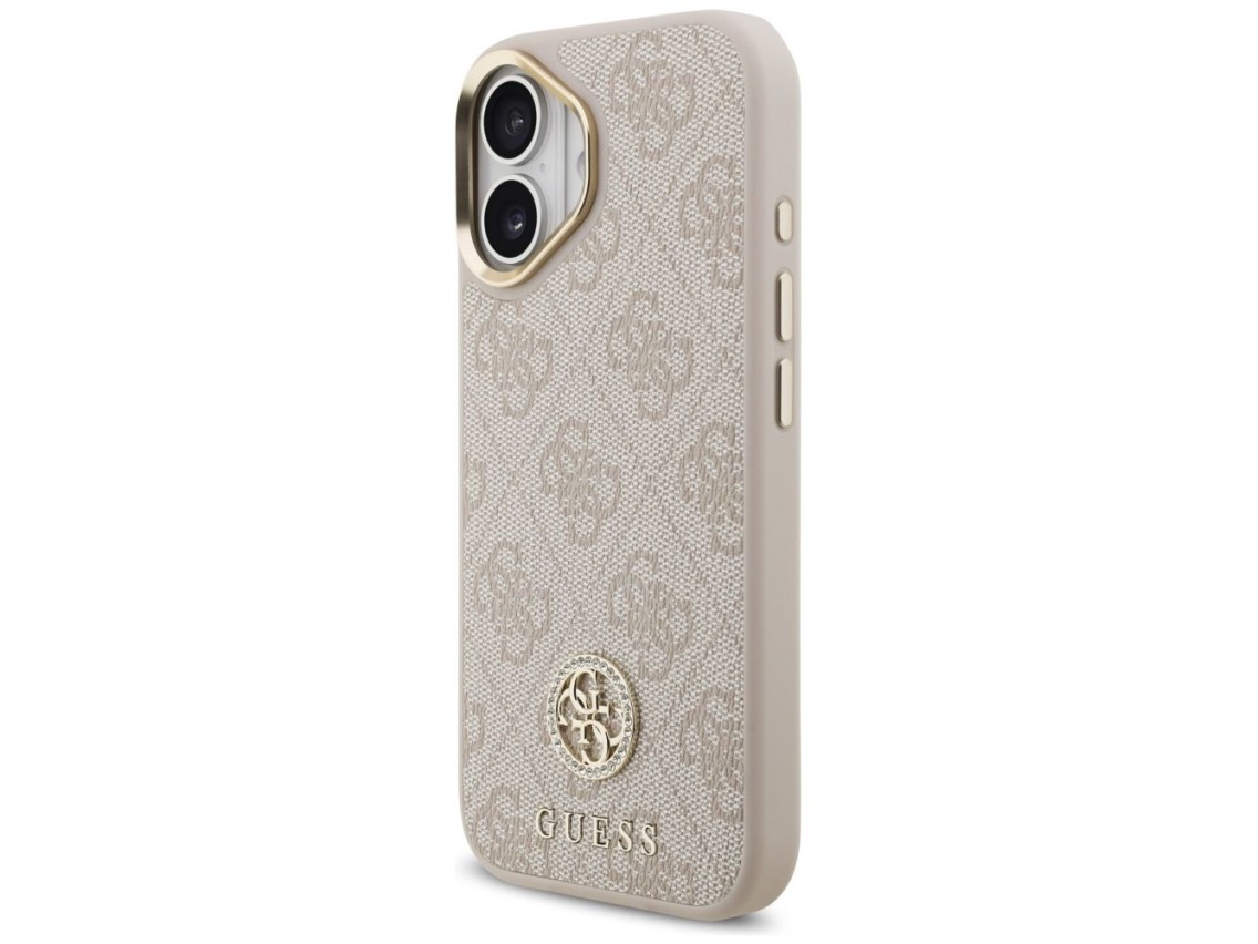 Guess 4G Strass Logo MagSafe Case for iPhone 17 - Pink