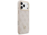 Capa Guess 4G Strass Logo MagSafe para iPhone 17 Pro Max - Rosa Capa Guess 4G Strass Logo MagSafe para iPhone 17 Pro Max - Rosa