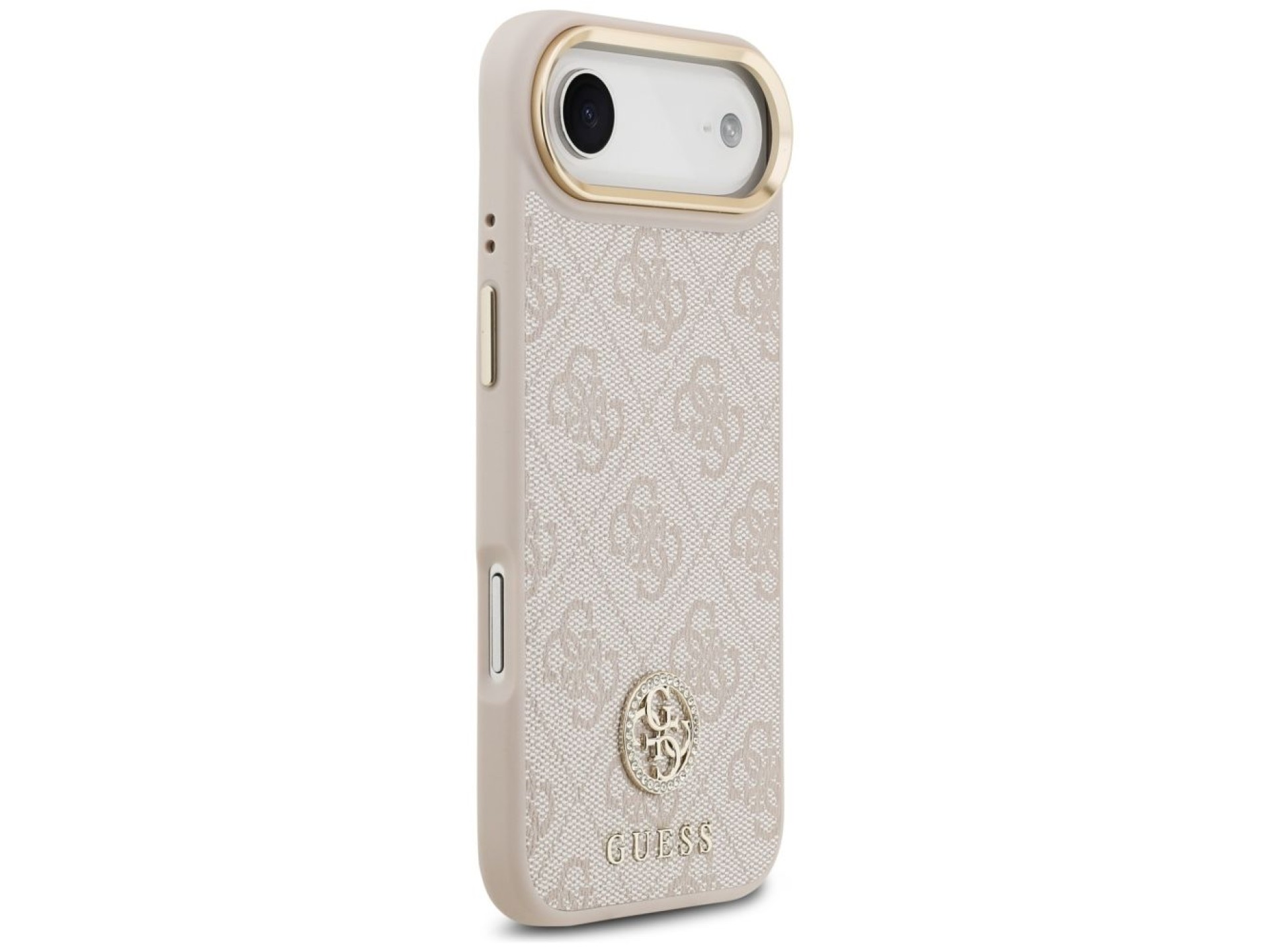 Funda Guess 4G Strass Logo MagSafe para iPhone Air - Rosa