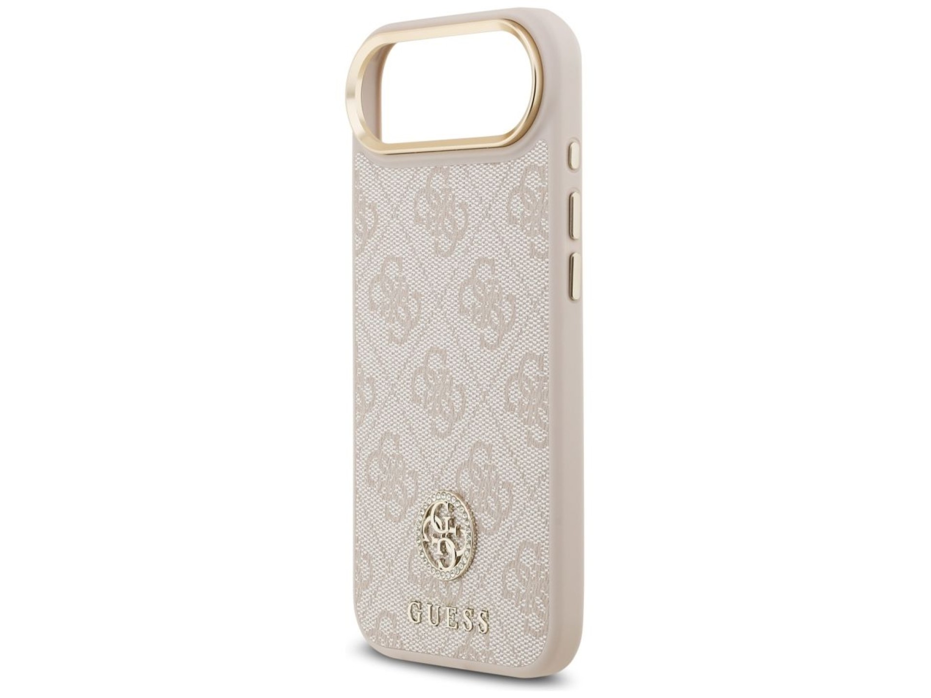 Funda Guess 4G Strass Logo MagSafe para iPhone Air - Rosa
