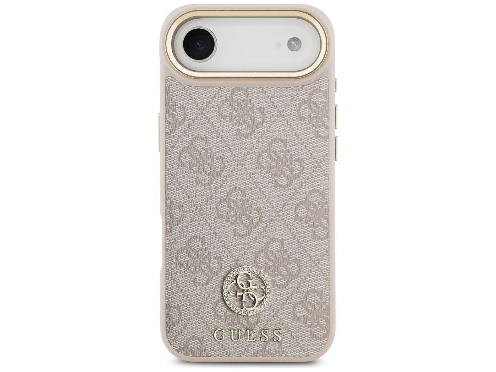 Funda Guess 4G Strass Logo MagSafe para iPhone Air - Rosa