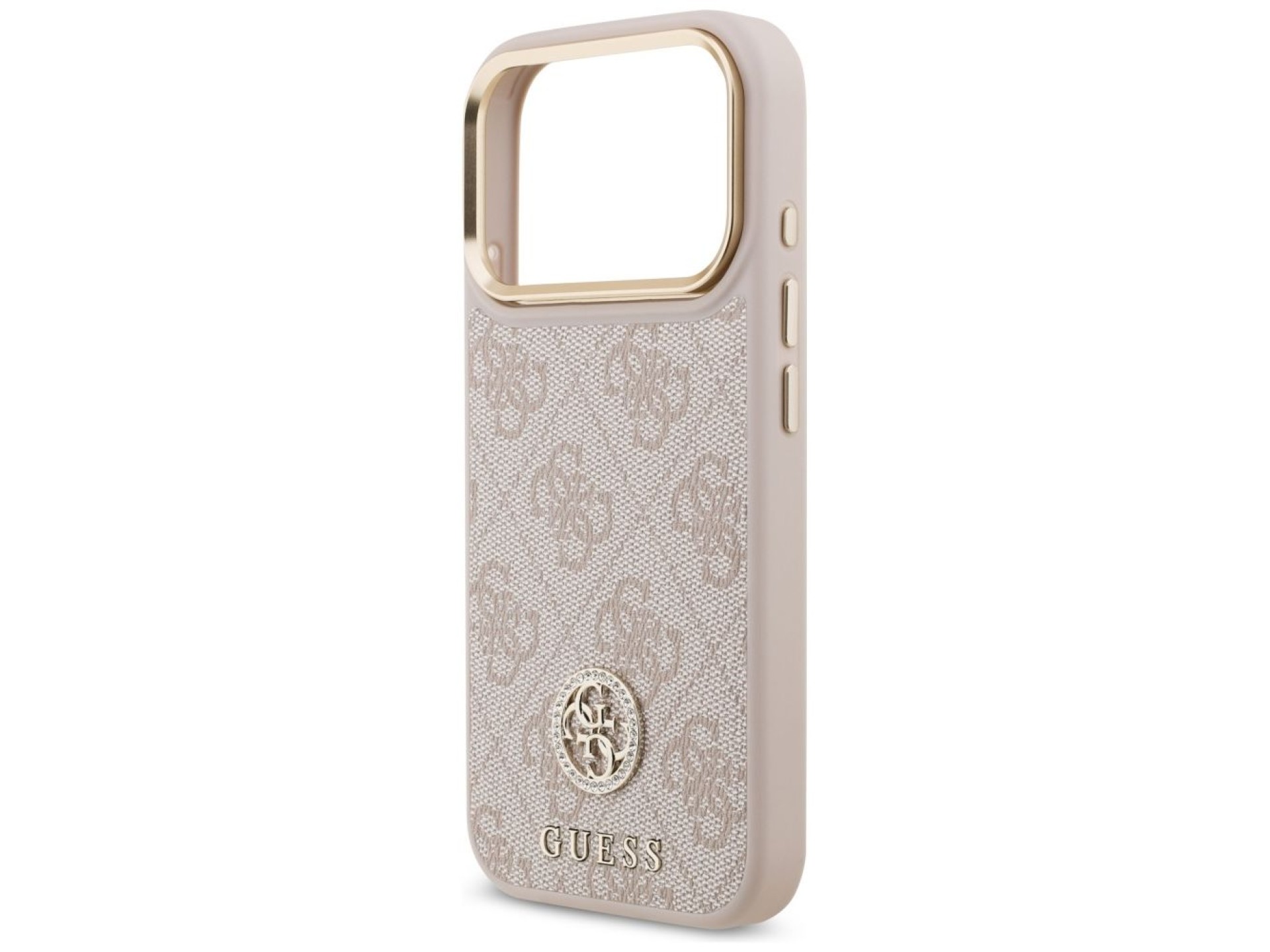 Funda Guess 4G Strass Logo MagSafe para iPhone 17 Pro - Rosa