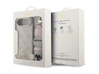 Guess 4G Strass Logo & Big Strap Metal Buttons MagSafe Case for iPhone Air - Pink Guess 4G Strass Logo & Big Strap Metal Buttons MagSafe Case for iPhone Air - Pink