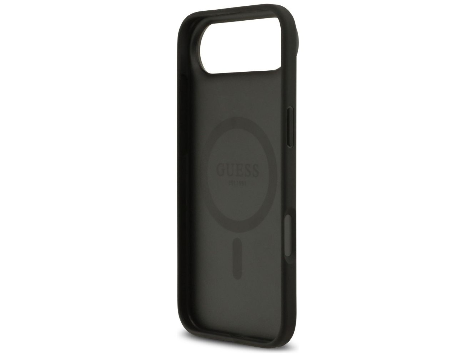 Capa Guess 4G Circle Classic Logo MagSafe para iPhone Air - preta