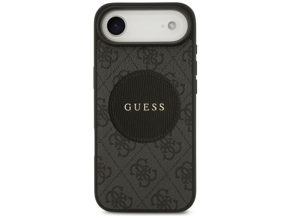 Capa Guess 4G Circle Classic Logo MagSafe para iPhone Air - preta