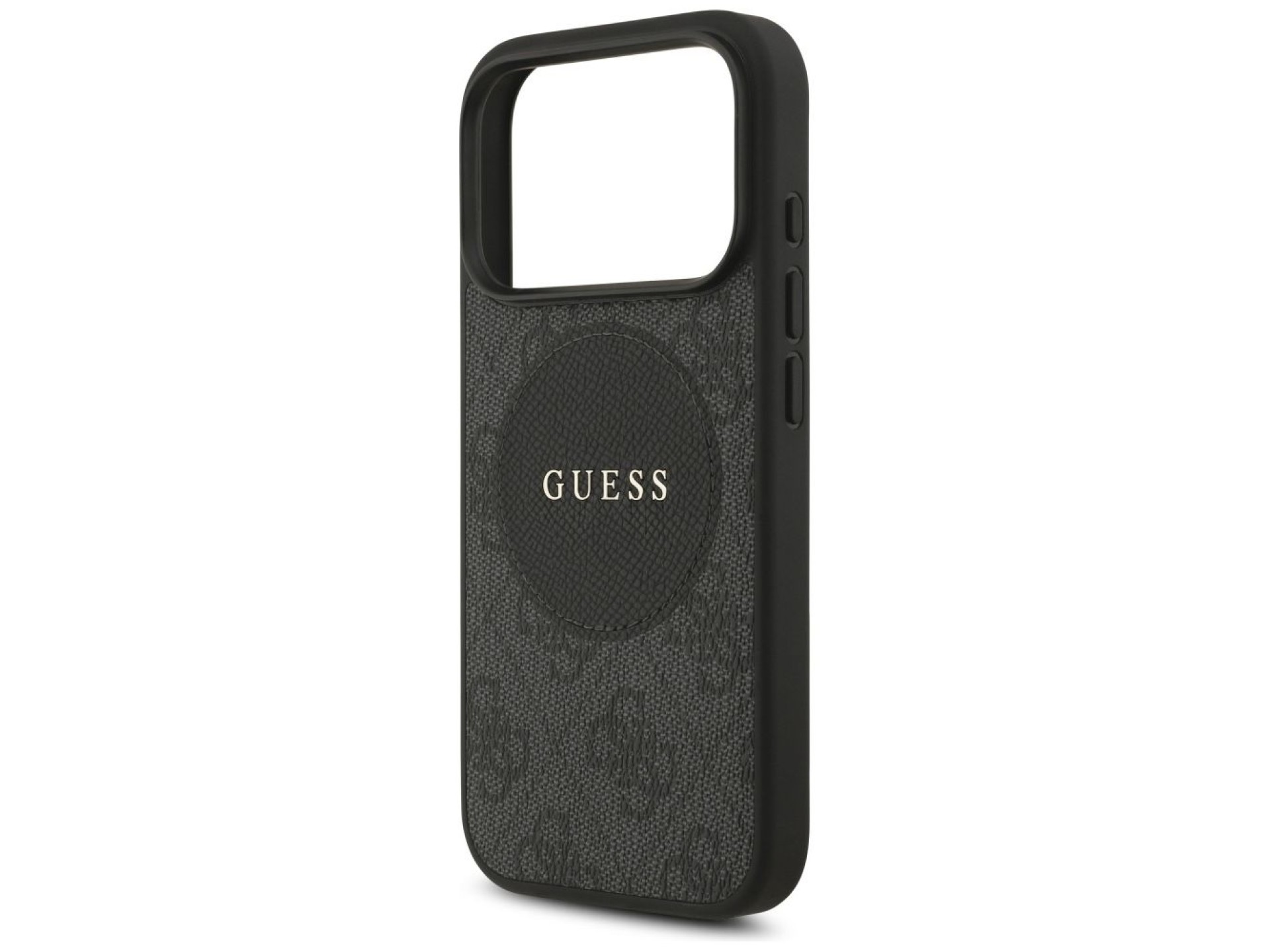 Guess 4G Circle Classic Logo MagSafe case for iPhone 17 Pro - black