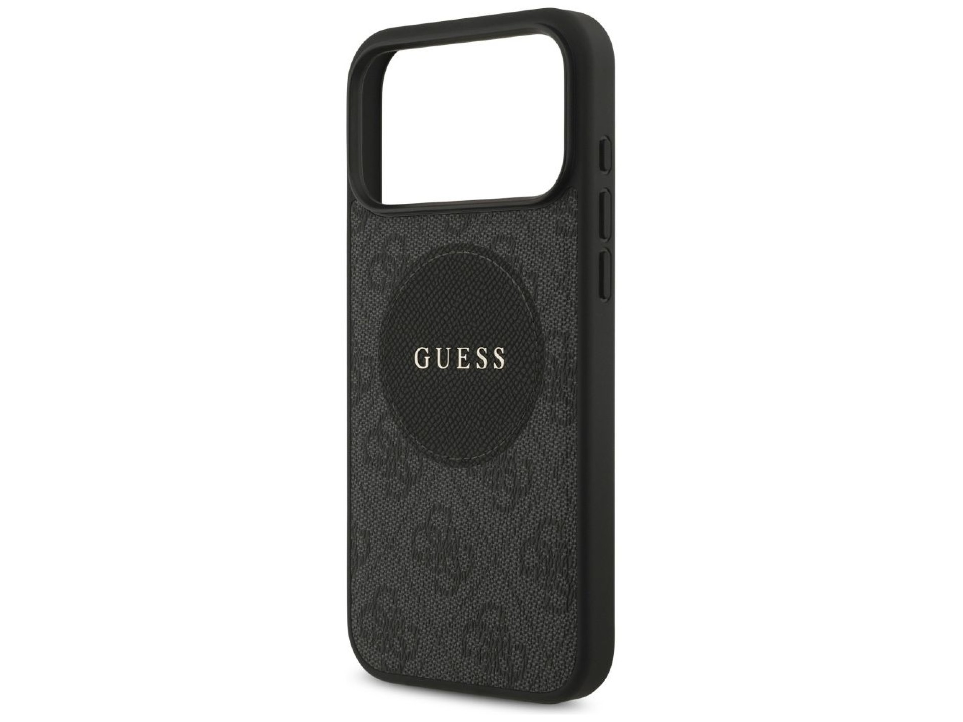 Funda Guess 4G Circle Classic Logo MagSafe para iPhone 17 Pro Max - negra