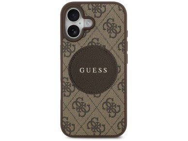 Guess 4G Circle Classic Logo MagSafe case for iPhone 17 - brown Guess 4G Circle Classic Logo MagSafe case for iPhone 17 - brown