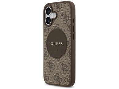 Guess 4G Circle Classic Logo MagSafe case for iPhone 17 - brown Guess 4G Circle Classic Logo MagSafe case for iPhone 17 - brown