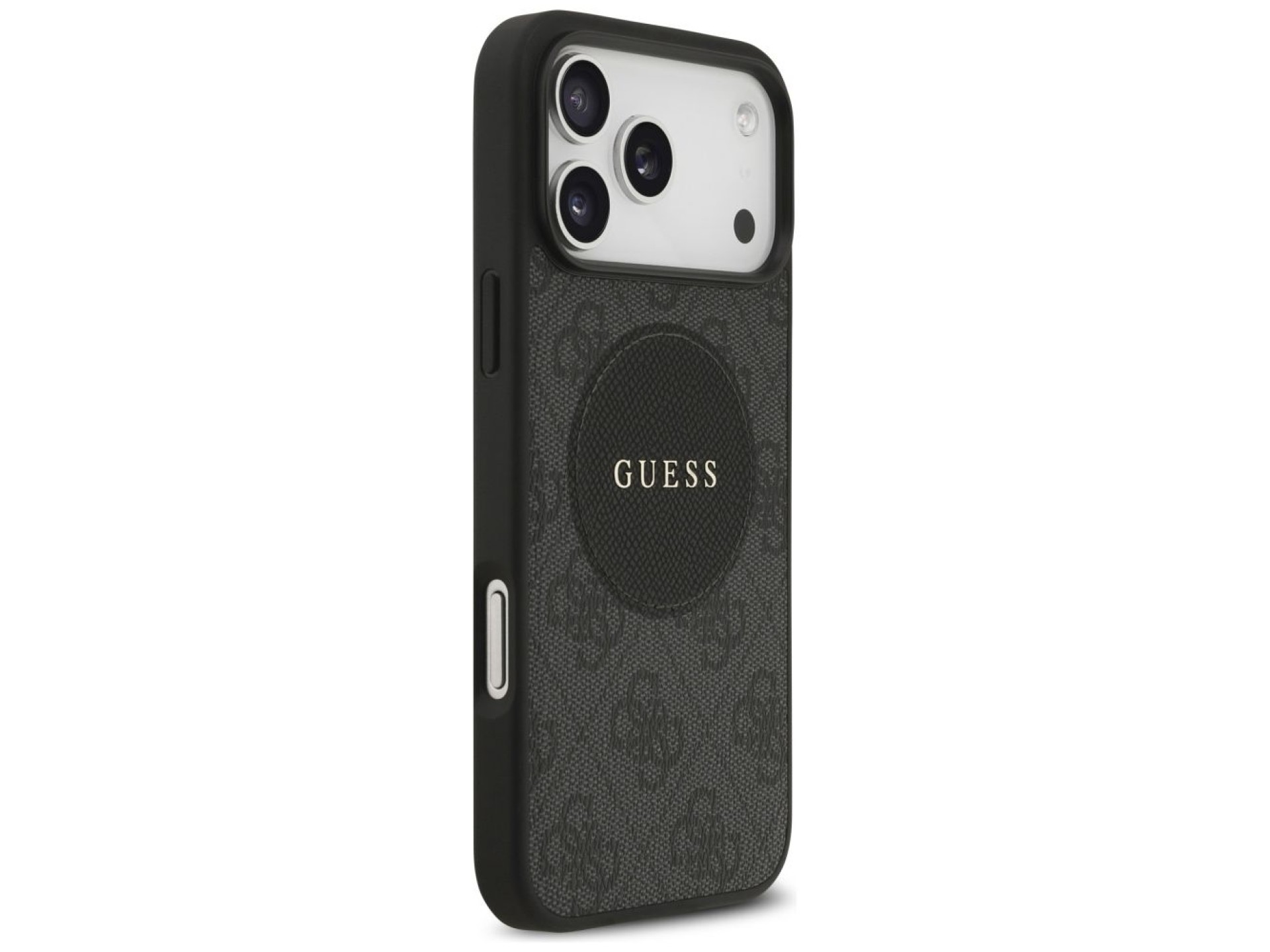 Funda Guess 4G Circle Classic Logo MagSafe para iPhone 17 Pro Max - negra