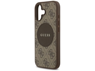 Guess 4G Circle Classic Logo MagSafe case for iPhone 17 - brown Guess 4G Circle Classic Logo MagSafe case for iPhone 17 - brown