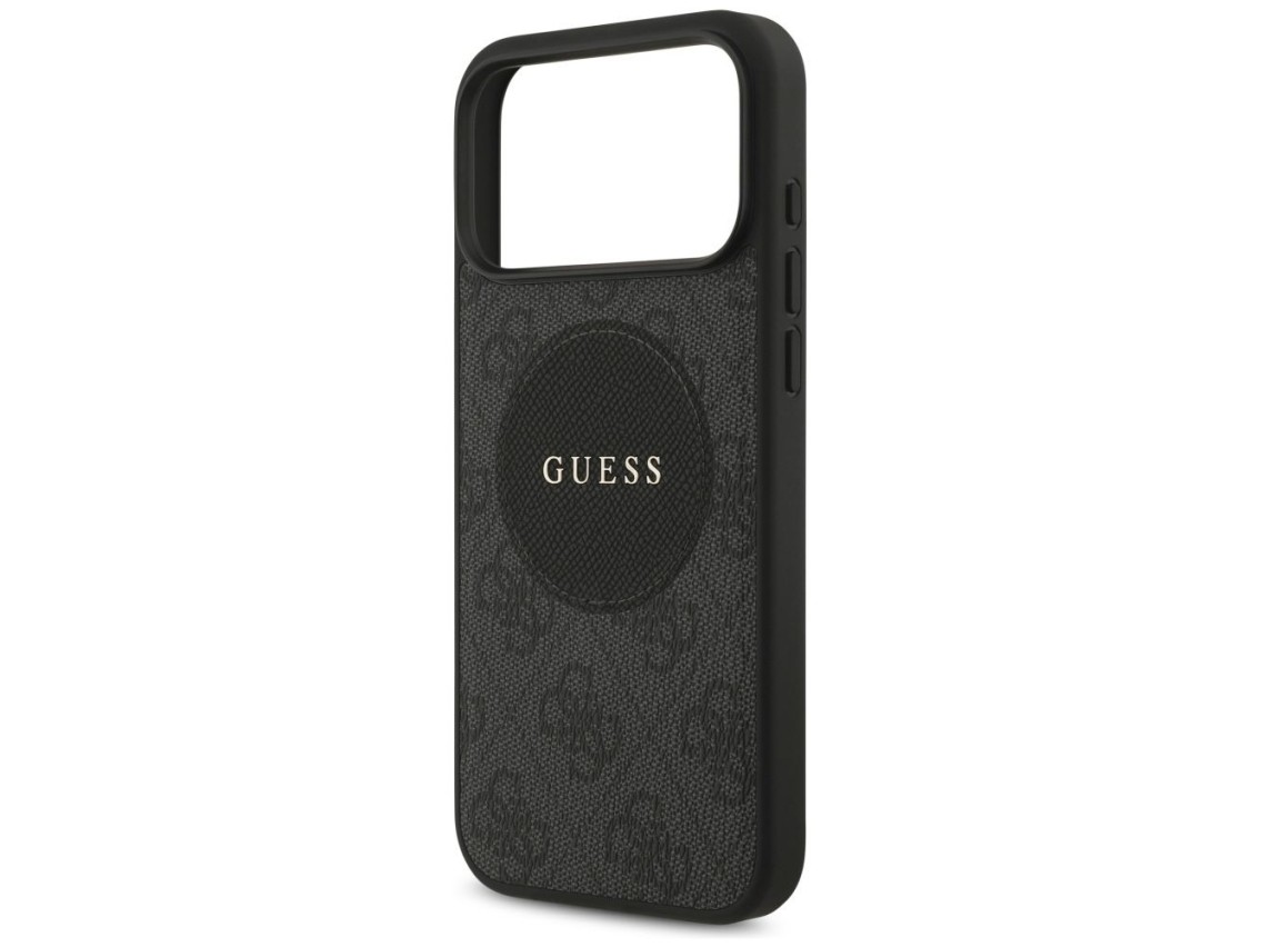 Funda Guess 4G Circle Classic Logo MagSafe para iPhone 17 Pro Max - negra