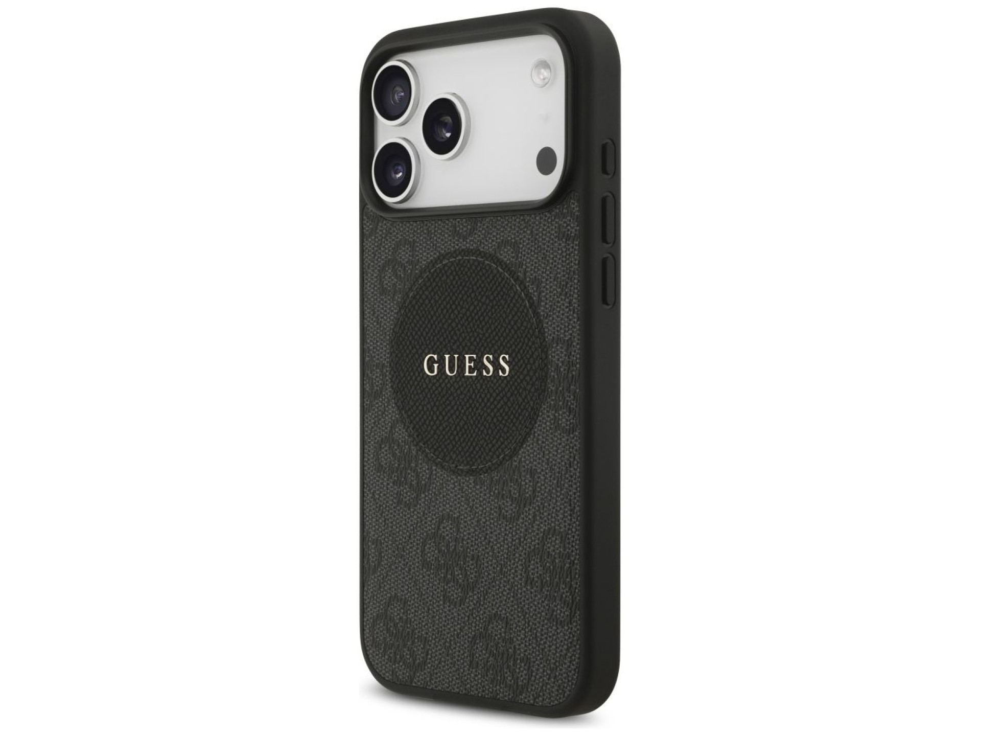Funda Guess 4G Circle Classic Logo MagSafe para iPhone 17 Pro Max - negra