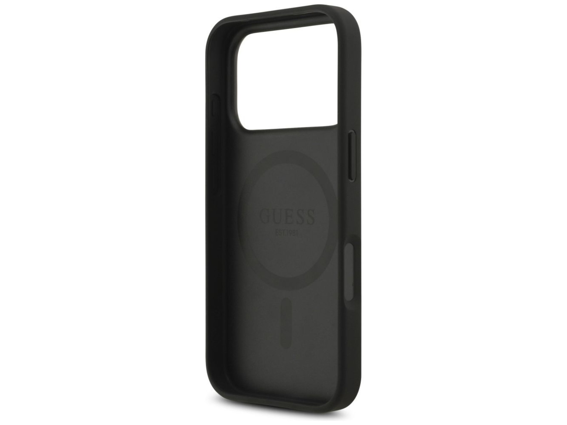 Guess 4G Circle Classic Logo MagSafe case for iPhone 17 Pro - black