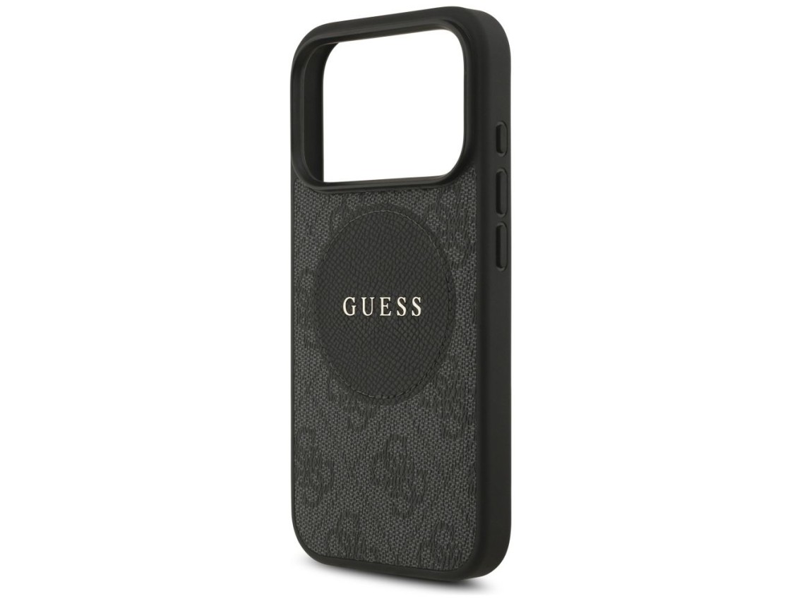 Guess 4G Circle Classic Logo MagSafe case for iPhone 17 Pro - black