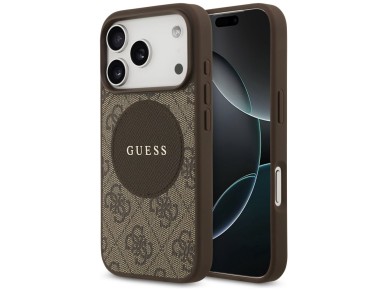Guess 4G Circle Classic Logo MagSafe case for iPhone 17 Pro - brown Guess 4G Circle Classic Logo MagSafe case for iPhone 17 Pro - brown