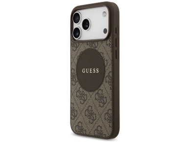Funda Guess 4G Circle Classic Logo MagSafe para iPhone 17 Pro Max - marrón Funda Guess 4G Circle Classic Logo MagSafe para iPhone 17 Pro Max - marrón