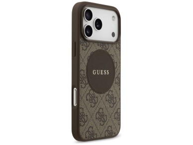 Funda Guess 4G Circle Classic Logo MagSafe para iPhone 17 Pro Max - marrón Funda Guess 4G Circle Classic Logo MagSafe para iPhone 17 Pro Max - marrón