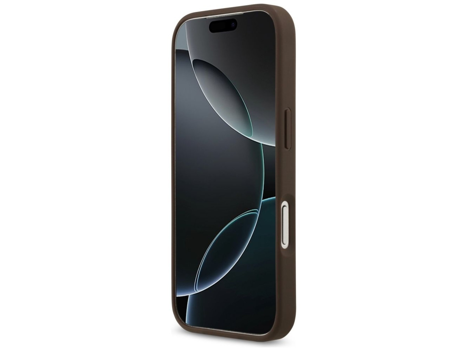 Capa Guess 4G Circle Classic Logo MagSafe para iPhone 17 Pro - marrom