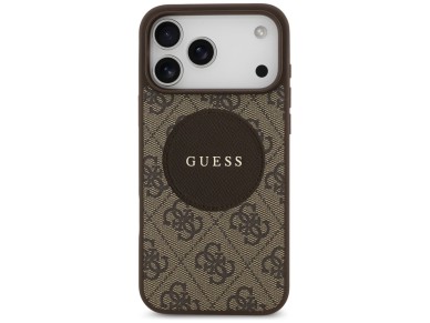Funda Guess 4G Circle Classic Logo MagSafe para iPhone 17 Pro Max - marrón Funda Guess 4G Circle Classic Logo MagSafe para iPhone 17 Pro Max - marrón
