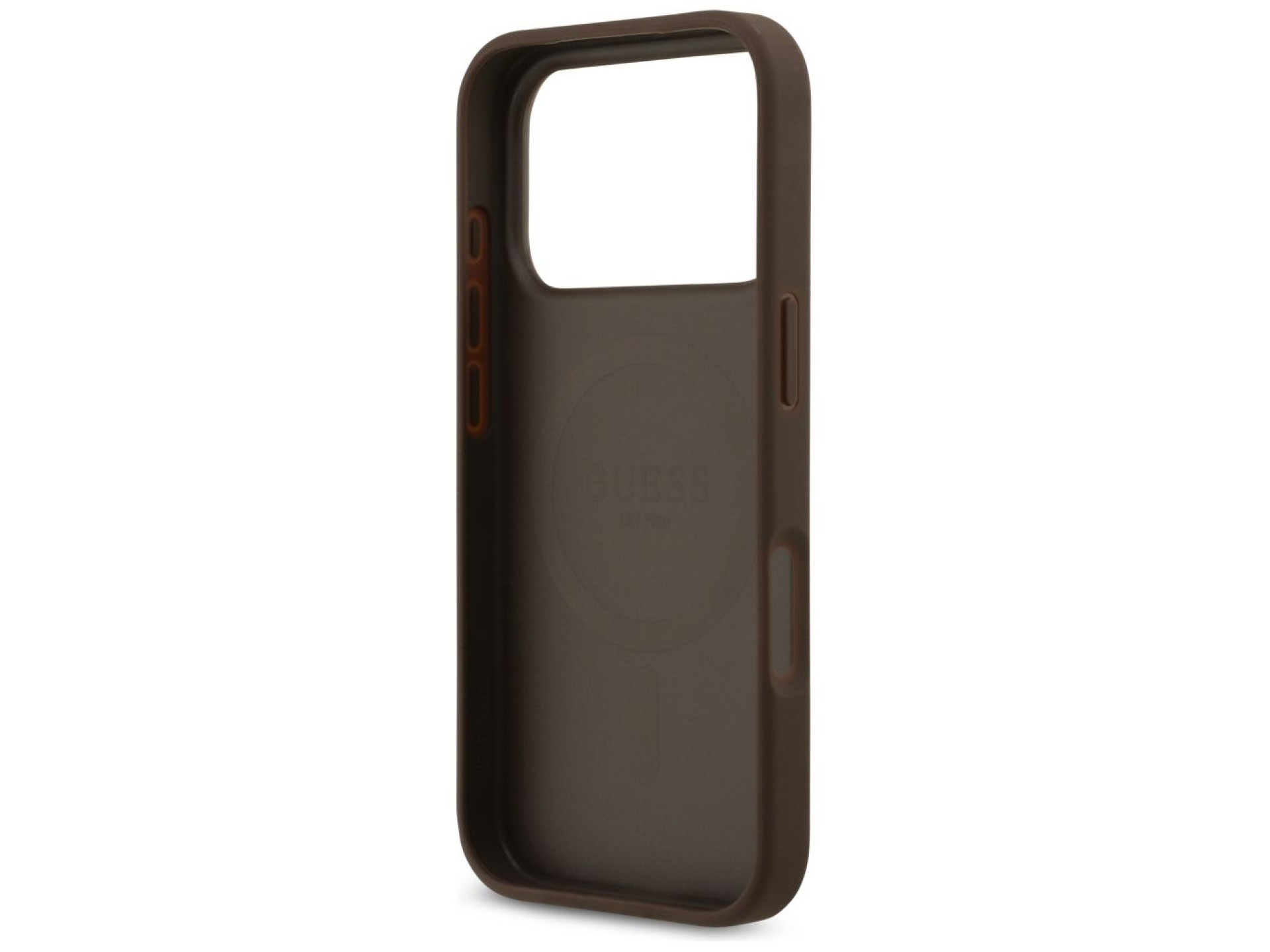 Capa Guess 4G Circle Classic Logo MagSafe para iPhone 17 Pro - marrom