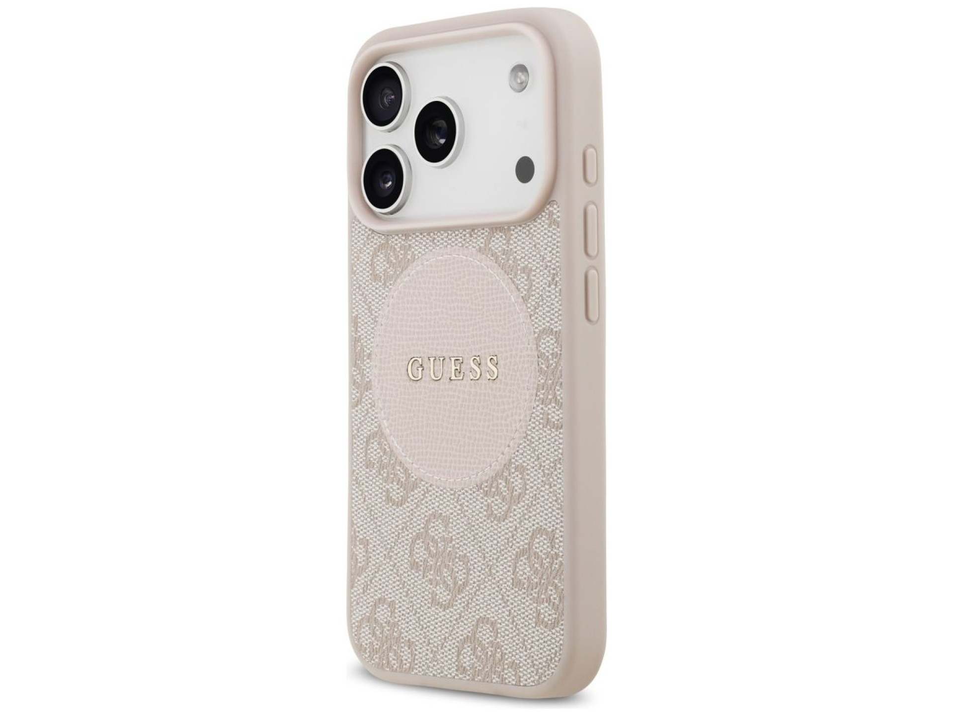 Guess 4G Circle Classic Logo MagSafe Case for iPhone 17 Pro - Pink