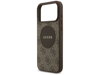 Funda Guess 4G Circle Classic Logo MagSafe para iPhone 17 Pro Max - marrón Funda Guess 4G Circle Classic Logo MagSafe para iPhone 17 Pro Max - marrón