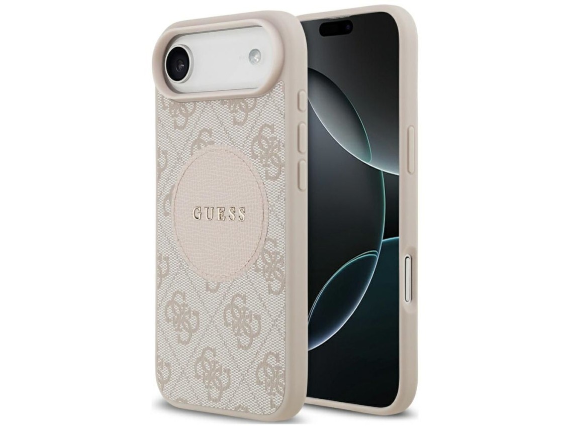 Funda Guess 4G Circle Classic Logo MagSafe para iPhone Air - rosa