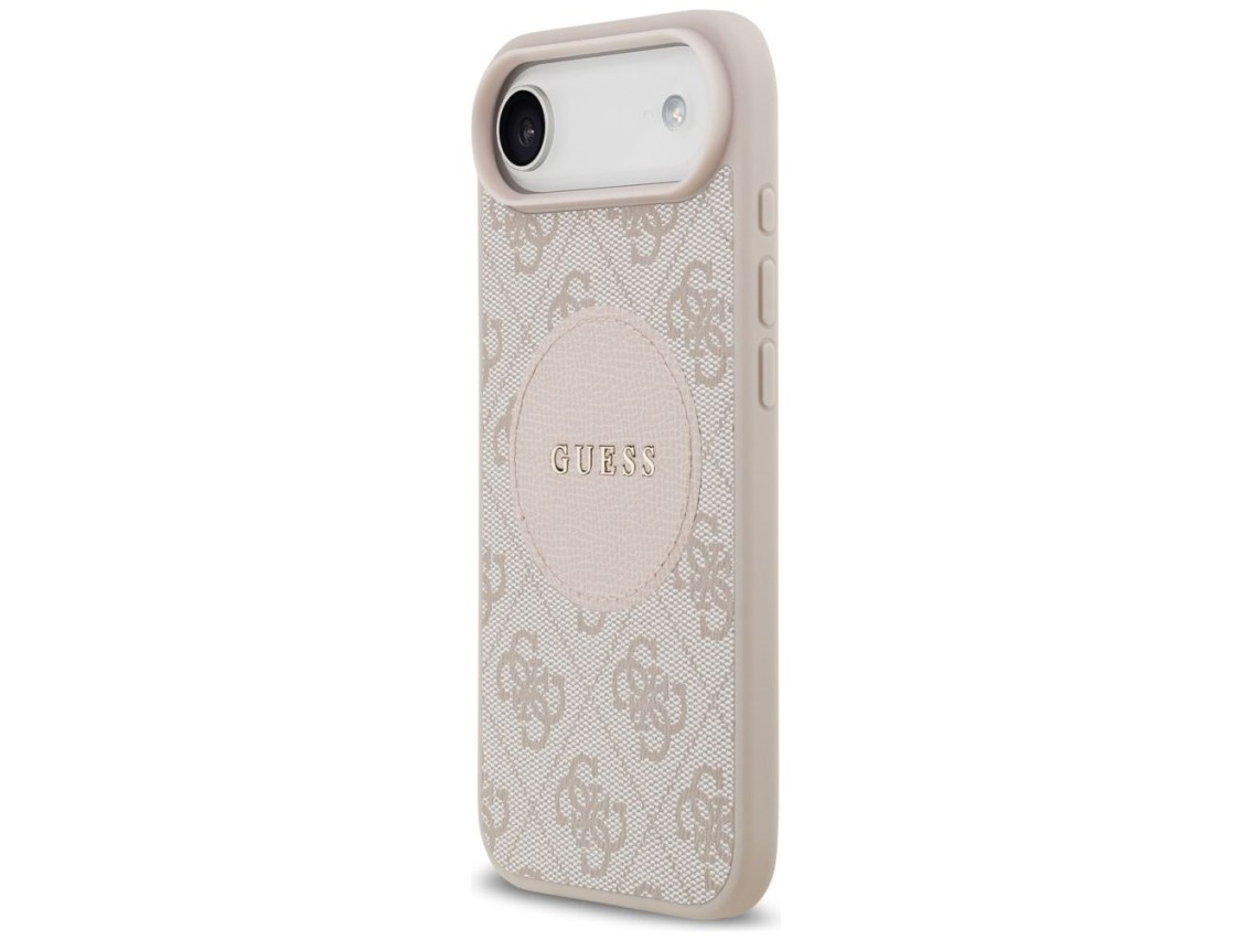 Funda Guess 4G Circle Classic Logo MagSafe para iPhone Air - rosa