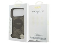 Funda Guess 4G Circle Classic Logo MagSafe para iPhone 17 Pro Max - marrón Funda Guess 4G Circle Classic Logo MagSafe para iPhone 17 Pro Max - marrón