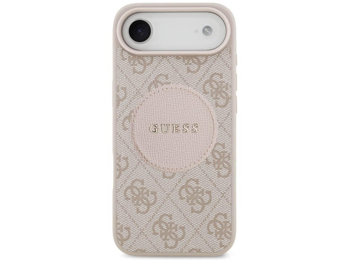 Funda Guess 4G Circle Classic Logo MagSafe para iPhone Air - rosa