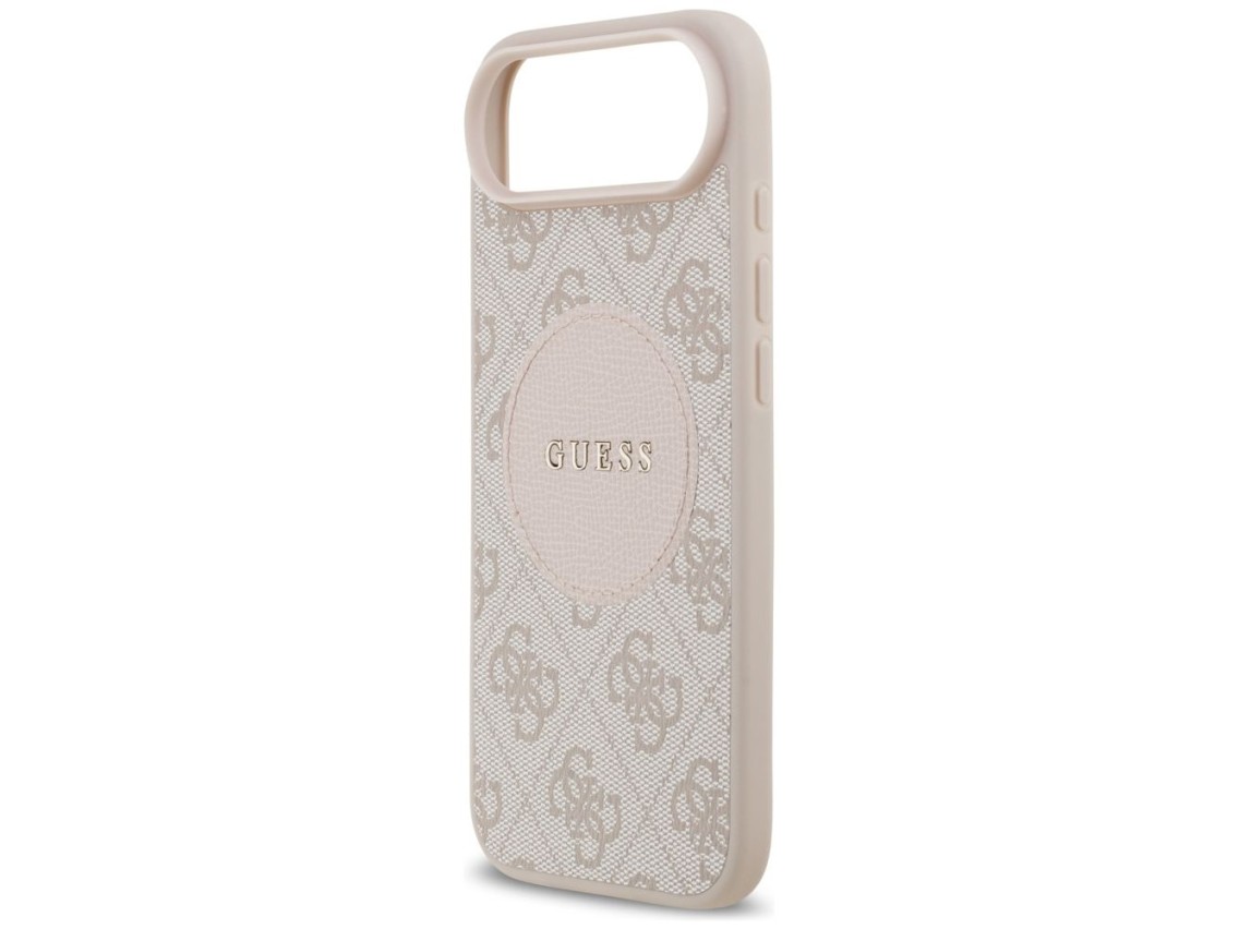 Funda Guess 4G Circle Classic Logo MagSafe para iPhone Air - rosa