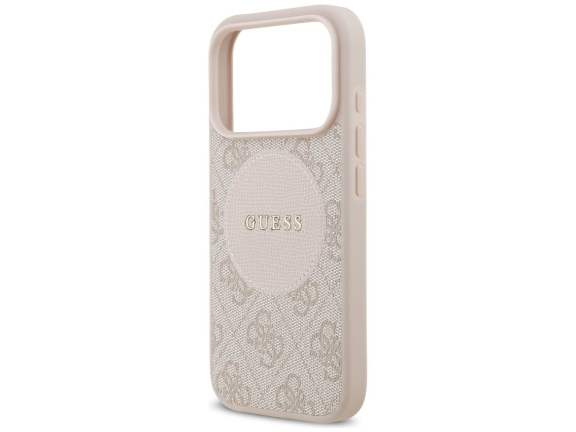 Guess 4G Circle Classic Logo MagSafe Case for iPhone 17 Pro - Pink