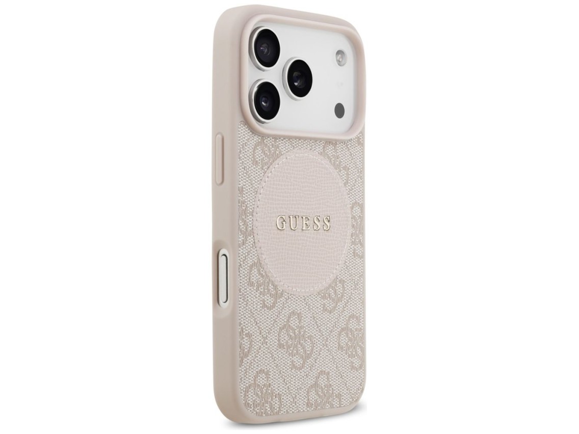 Guess 4G Circle Classic Logo MagSafe Case for iPhone 17 Pro - Pink