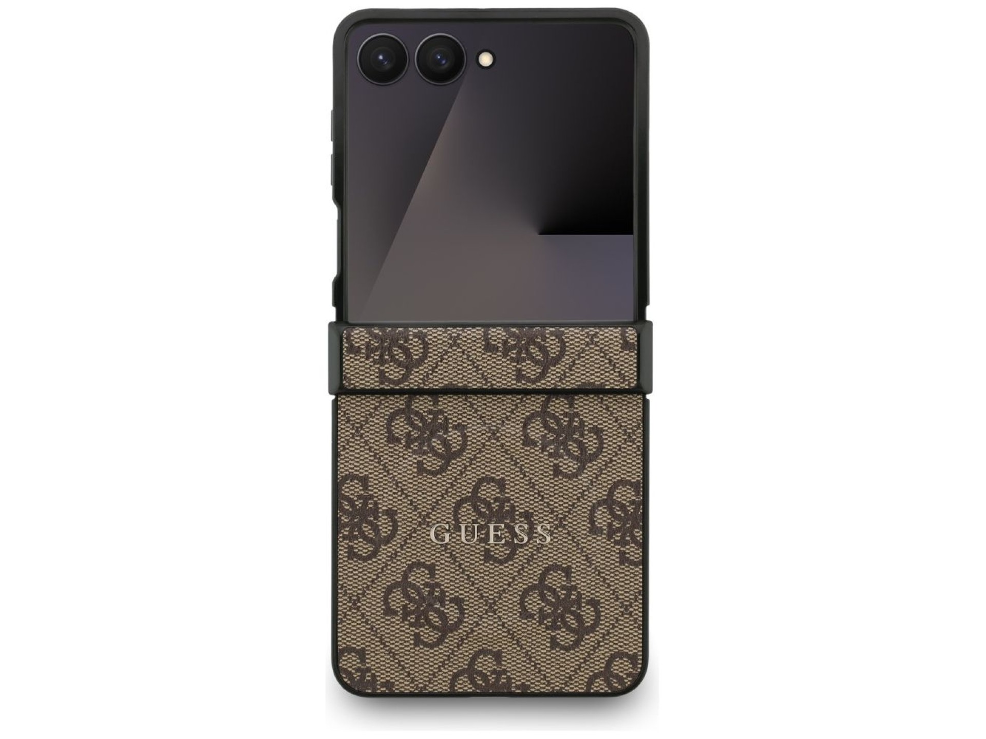 Capa Guess 4G Classic MagSafe para Samsung Galaxy Z Flip 7 - Marrom