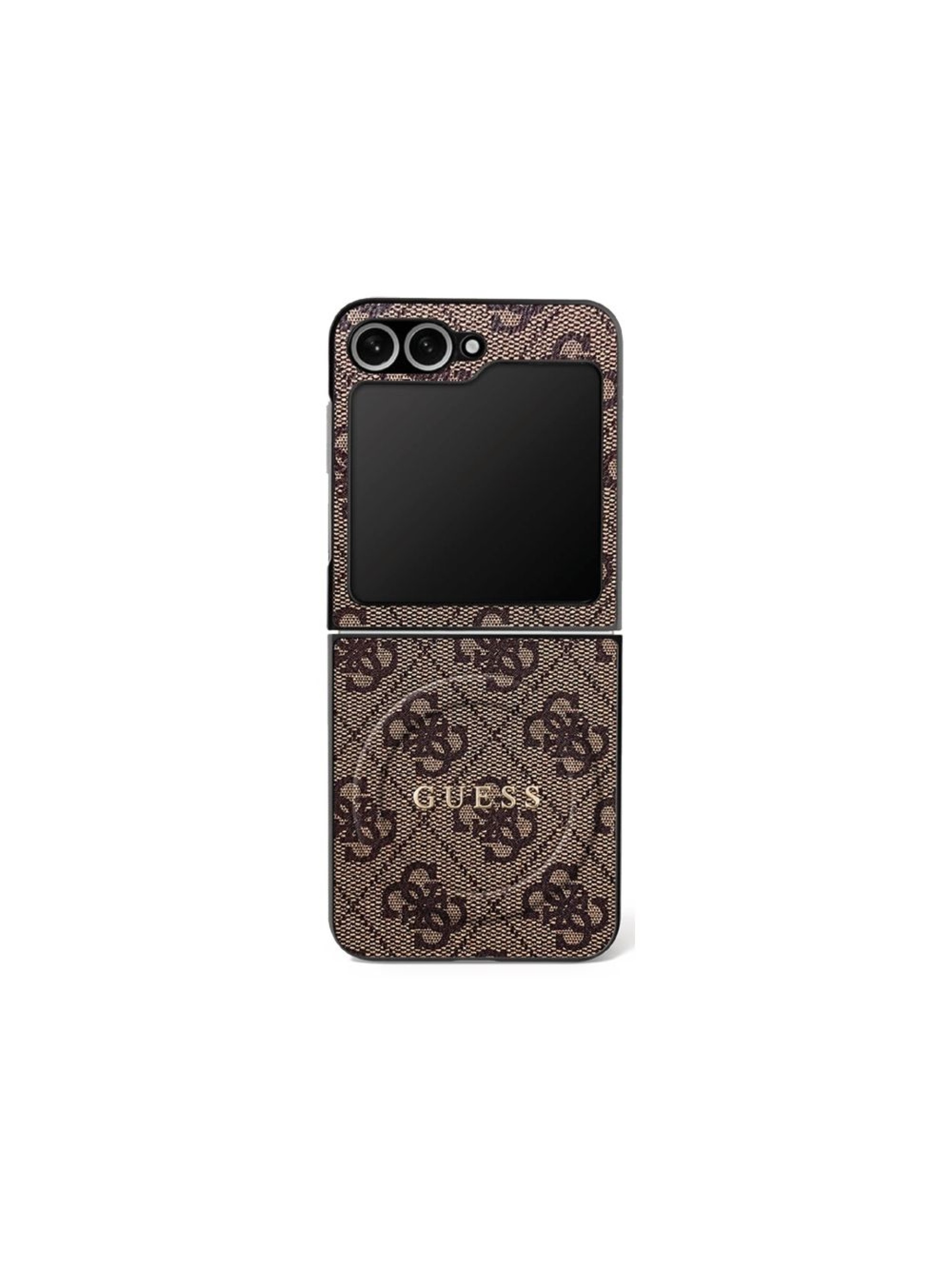 Capa Guess 4G Classic MagSafe para Samsung Galaxy Z Flip 7 - Marrom