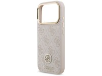 Funda Guess 4G Strass Logo & Big Strap Metal Buttons MagSafe para iPhone 17 Pro - Rosa Funda Guess 4G Strass Logo & Big Strap Metal Buttons MagSafe para iPhone 17 Pro - Rosa