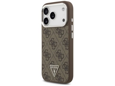 Guess 4G Triangle Logo MagSafe case for iPhone 17 Pro - brown