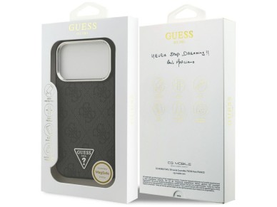 Guess 4G Triangle Logo MagSafe case for iPhone 17 Pro - black Guess 4G Triangle Logo MagSafe case for iPhone 17 Pro - black