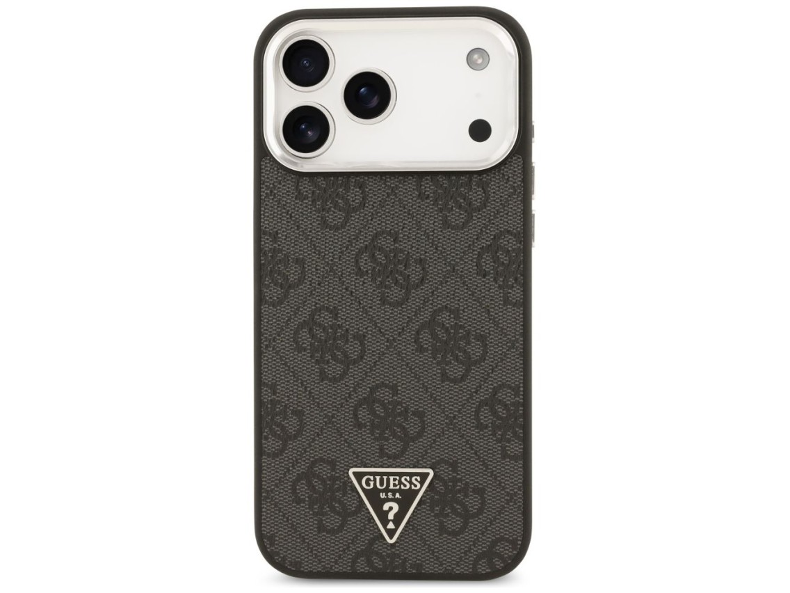 Funda Guess 4G Triangle Logo MagSafe para iPhone 17 Pro Max - negra
