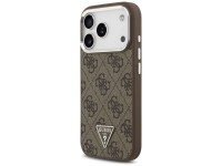 Guess 4G Triangle Logo MagSafe case for iPhone 17 Pro - brown