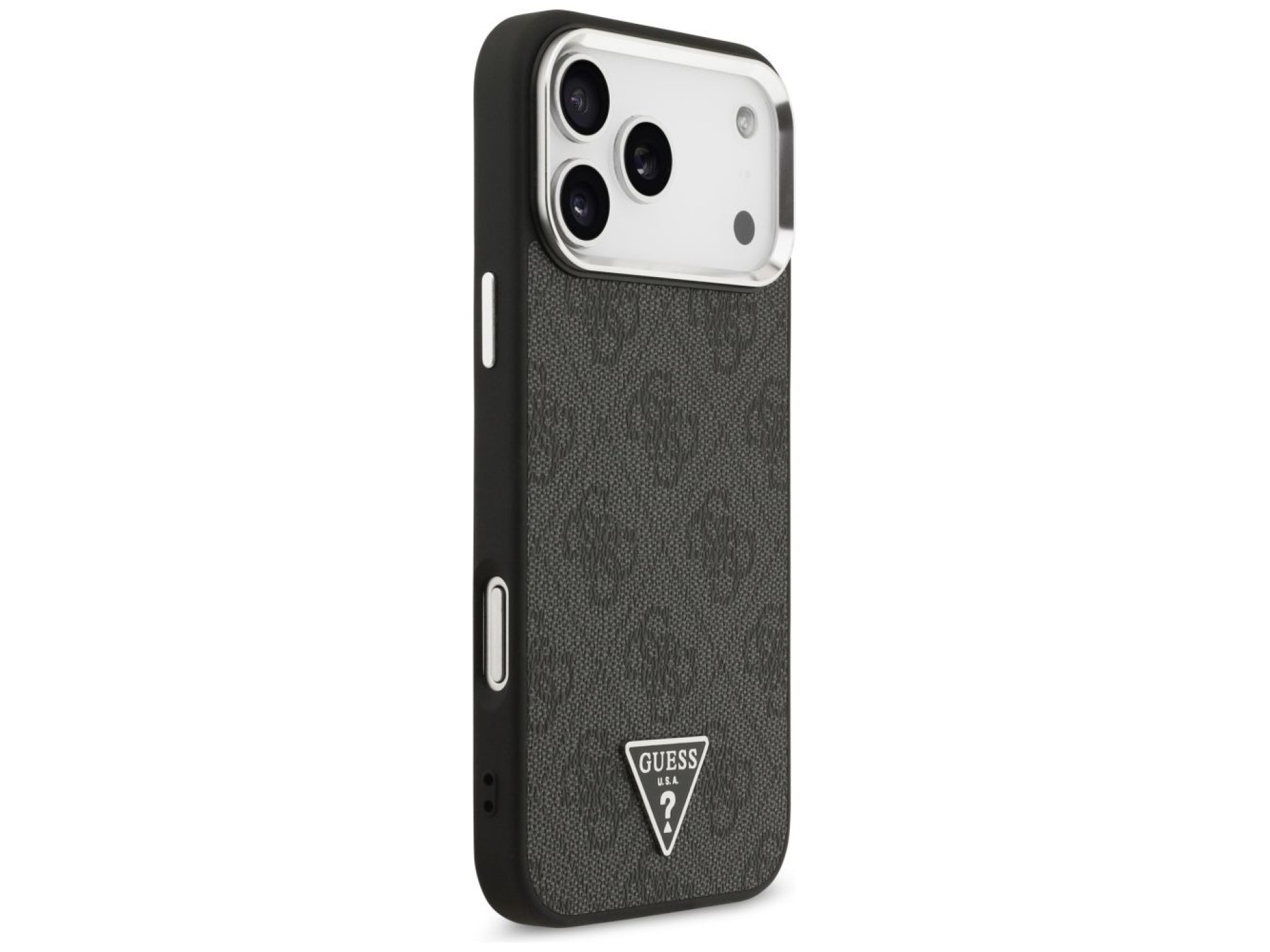 Funda Guess 4G Triangle Logo MagSafe para iPhone 17 Pro Max - negra