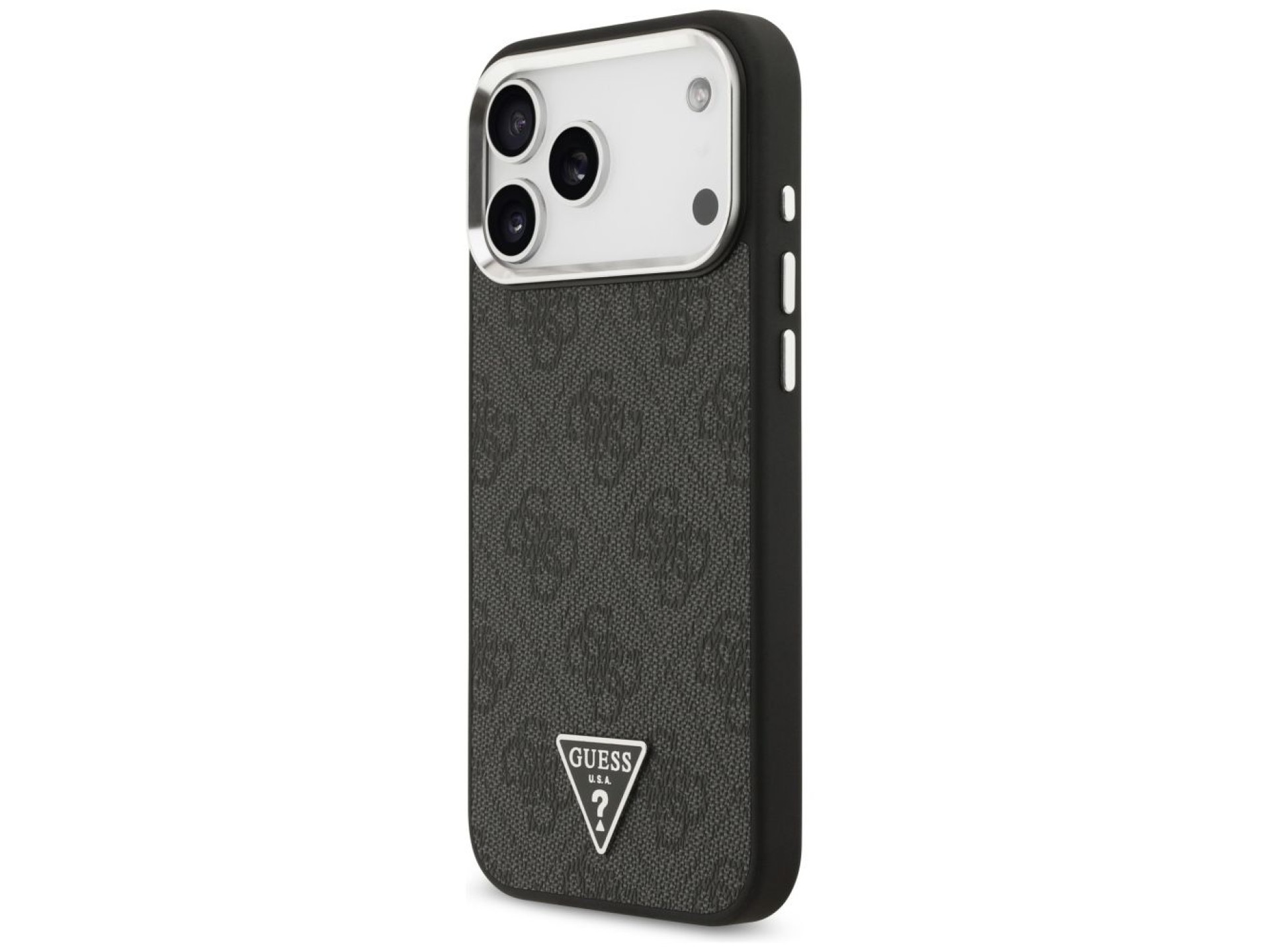 Funda Guess 4G Triangle Logo MagSafe para iPhone 17 Pro Max - negra