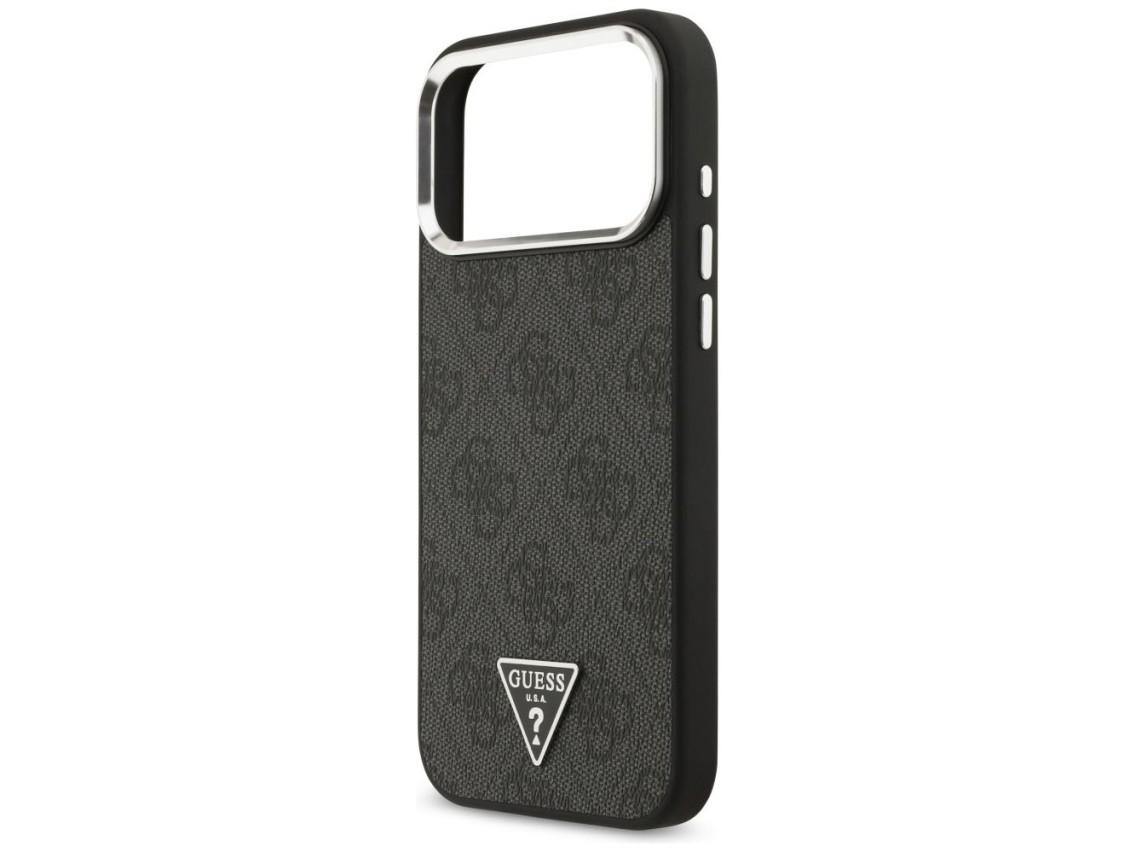 Funda Guess 4G Triangle Logo MagSafe para iPhone 17 Pro Max - negra