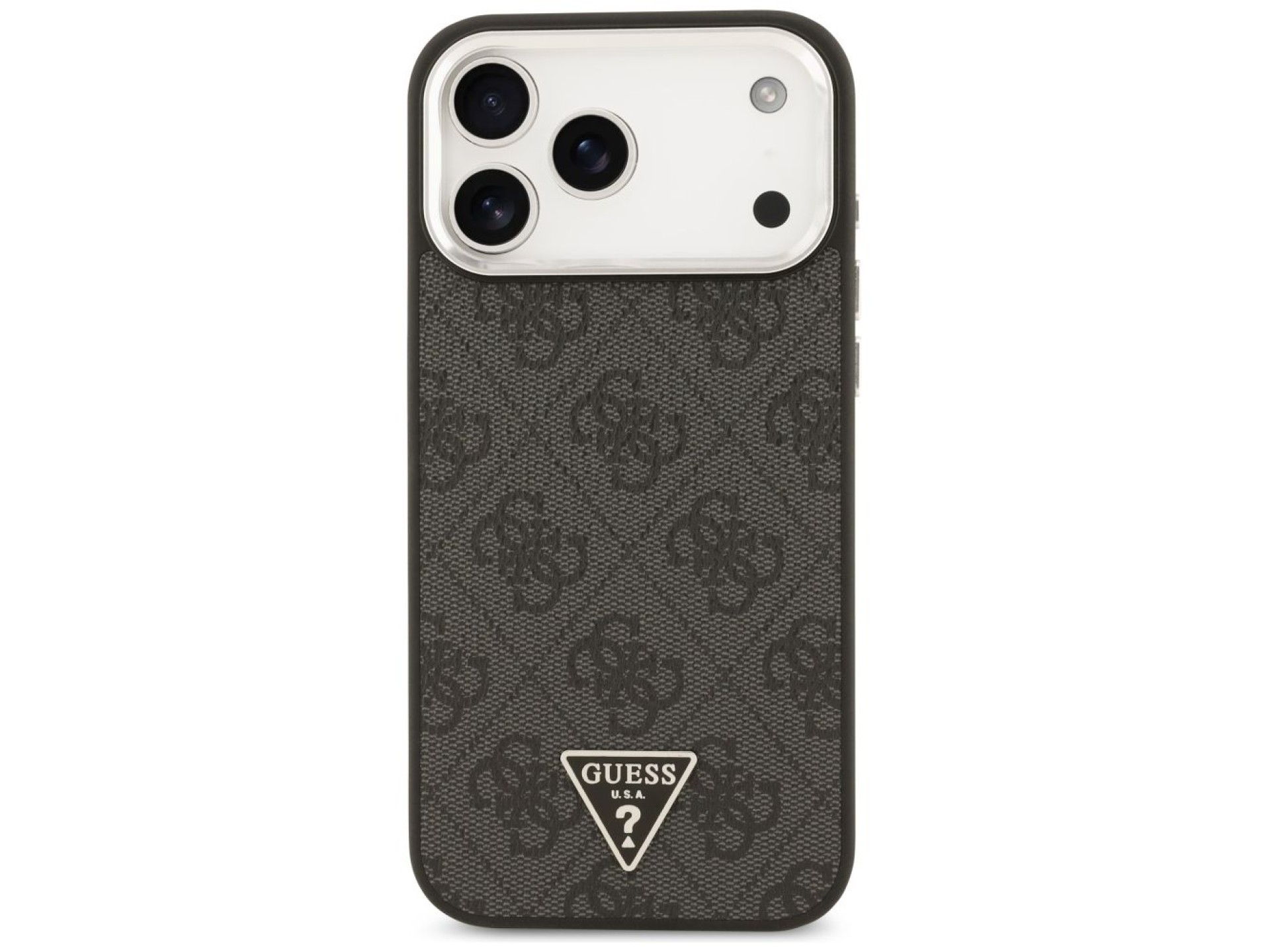 Funda Guess 4G Triangle Logo MagSafe para iPhone 17 Pro Max - negra