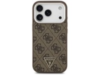 Guess 4G Triangle Logo MagSafe case for iPhone 17 Pro - brown