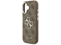 Capa Guess 4G Big 4G Classic Logo para iPhone 17 - marrom e prata Capa Guess 4G Big 4G Classic Logo para iPhone 17 - marrom e prata